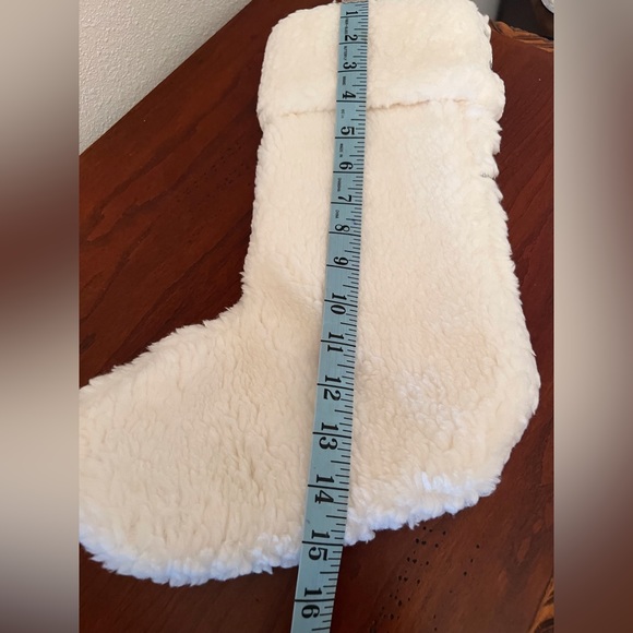 Vintage PINK  Faux Fur Christmas Stocking - Picture 5 of 11